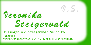 veronika steigervald business card